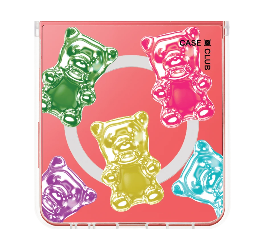 เยลลีหมีหลากสีเมทัลลิก