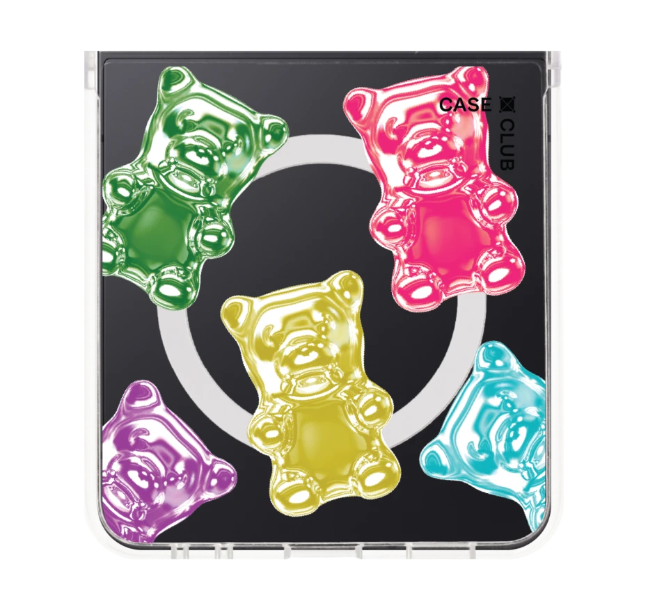 เยลลีหมีหลากสีเมทัลลิก