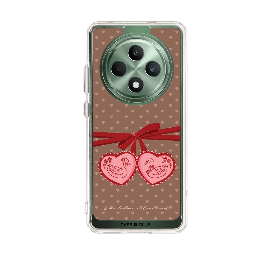 double heart cherry ribbon