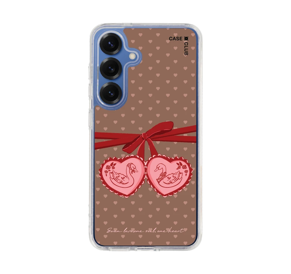 double heart cherry ribbon