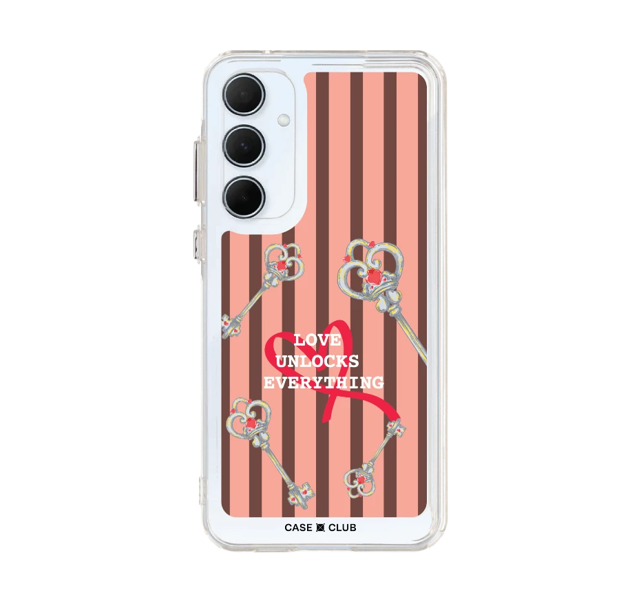 กุญแจหัวใจลายชมพู