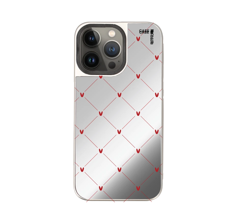 หัวใจลายจุดสีครีม