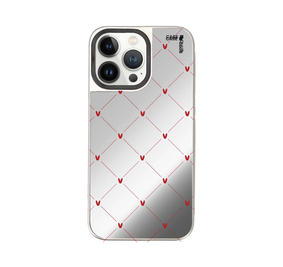 หัวใจลายจุดสีครีม