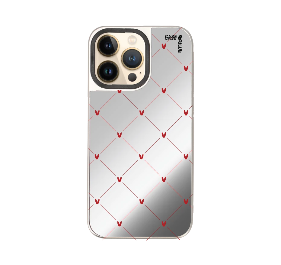 หัวใจลายจุดสีครีม