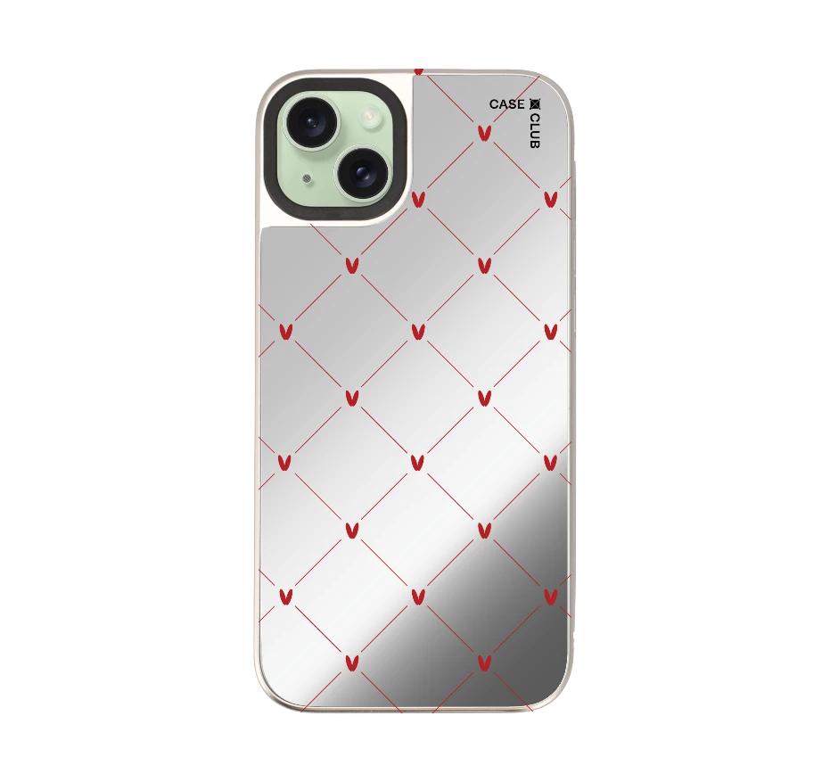 หัวใจลายจุดสีครีม