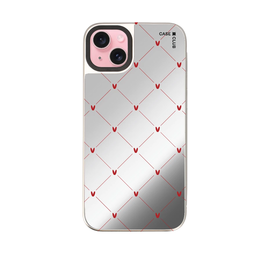 หัวใจลายจุดสีครีม