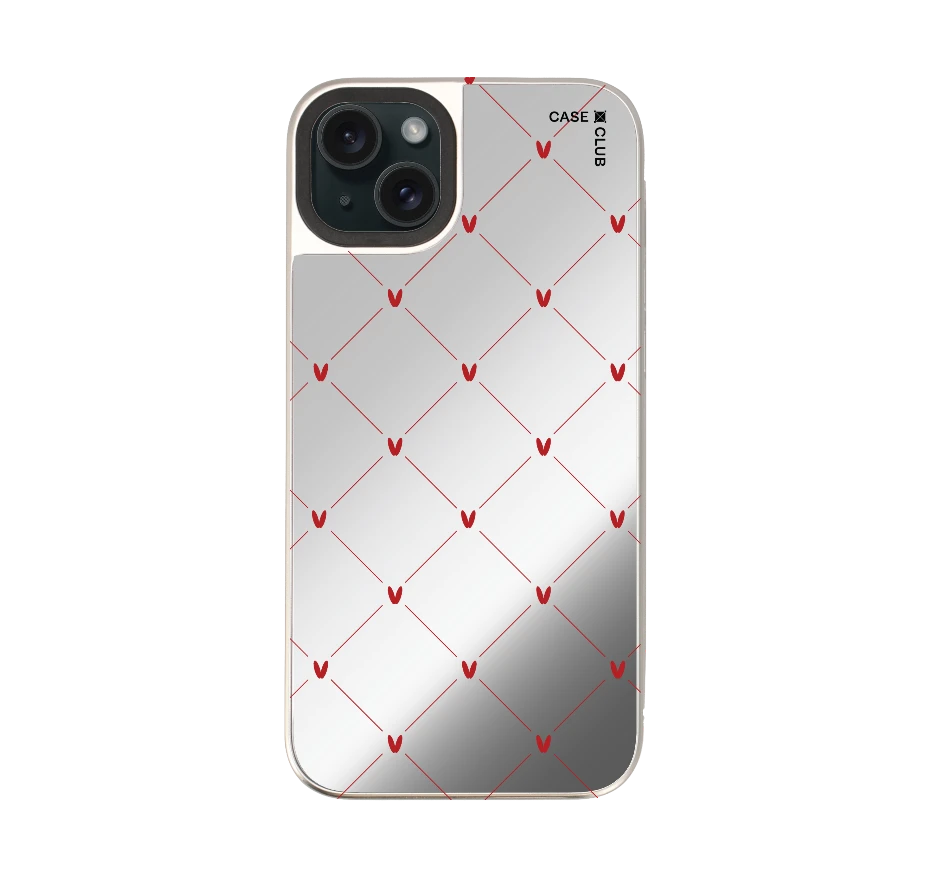 หัวใจลายจุดสีครีม