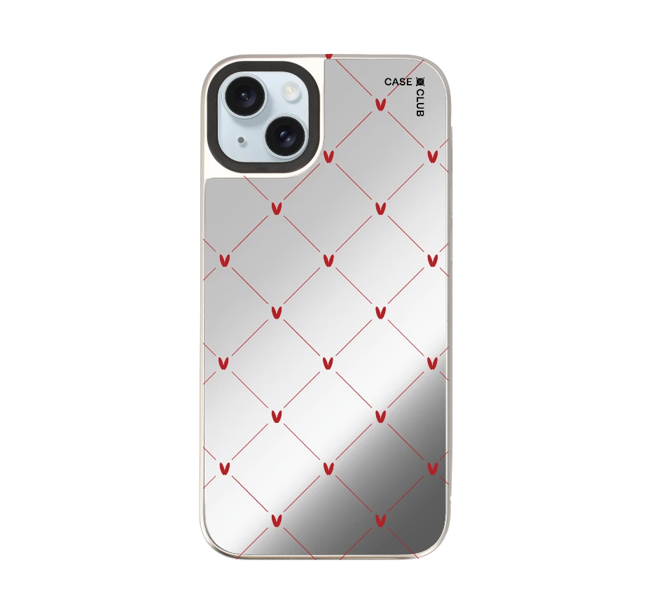 หัวใจลายจุดสีครีม