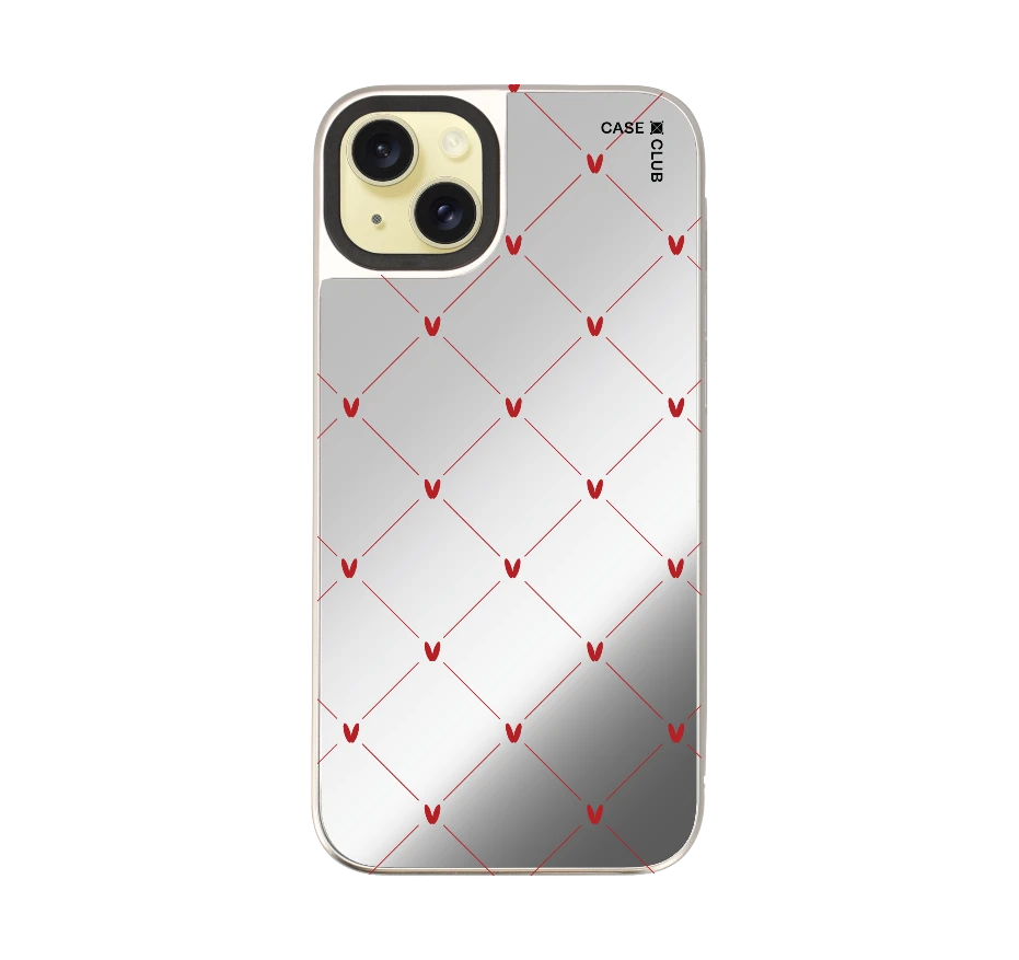 หัวใจลายจุดสีครีม