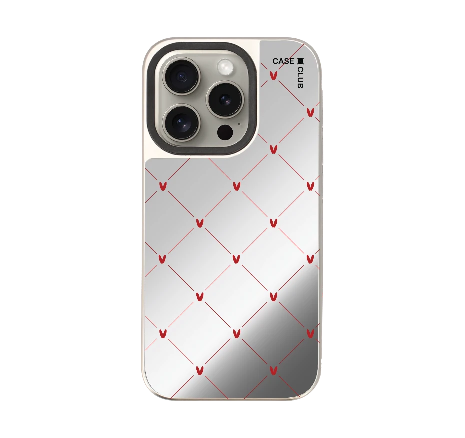 หัวใจลายจุดสีครีม