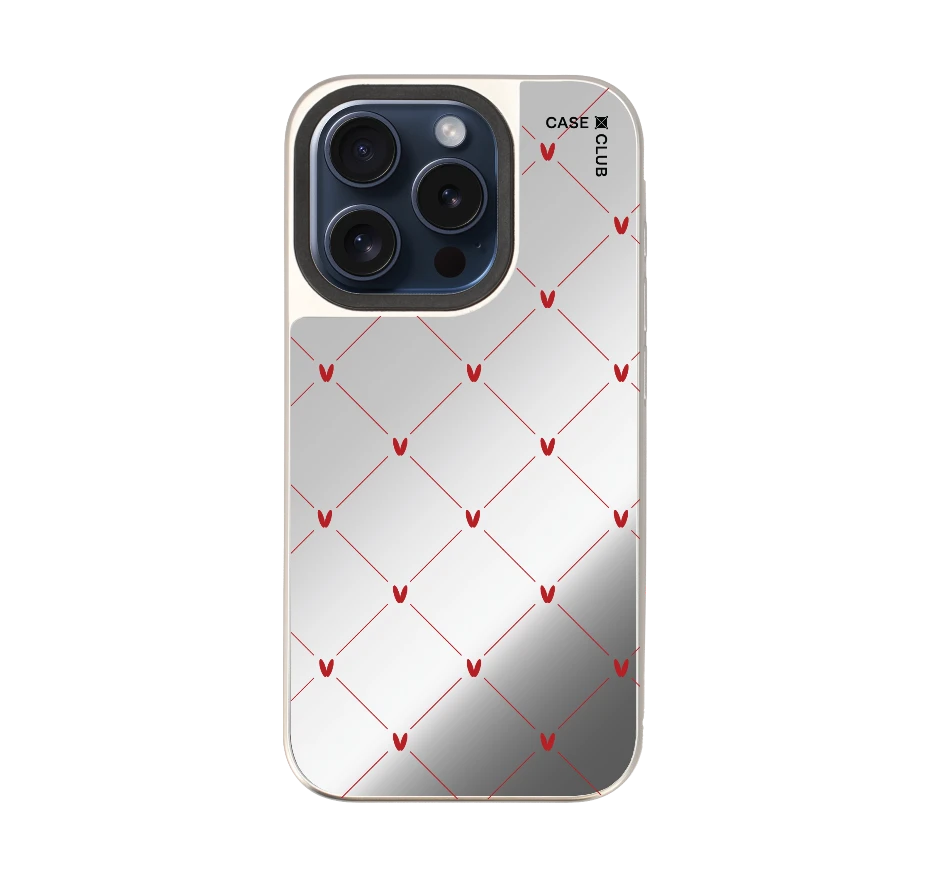 หัวใจลายจุดสีครีม