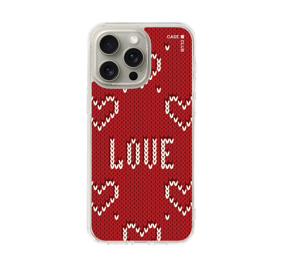 รักลายถักสีแดง