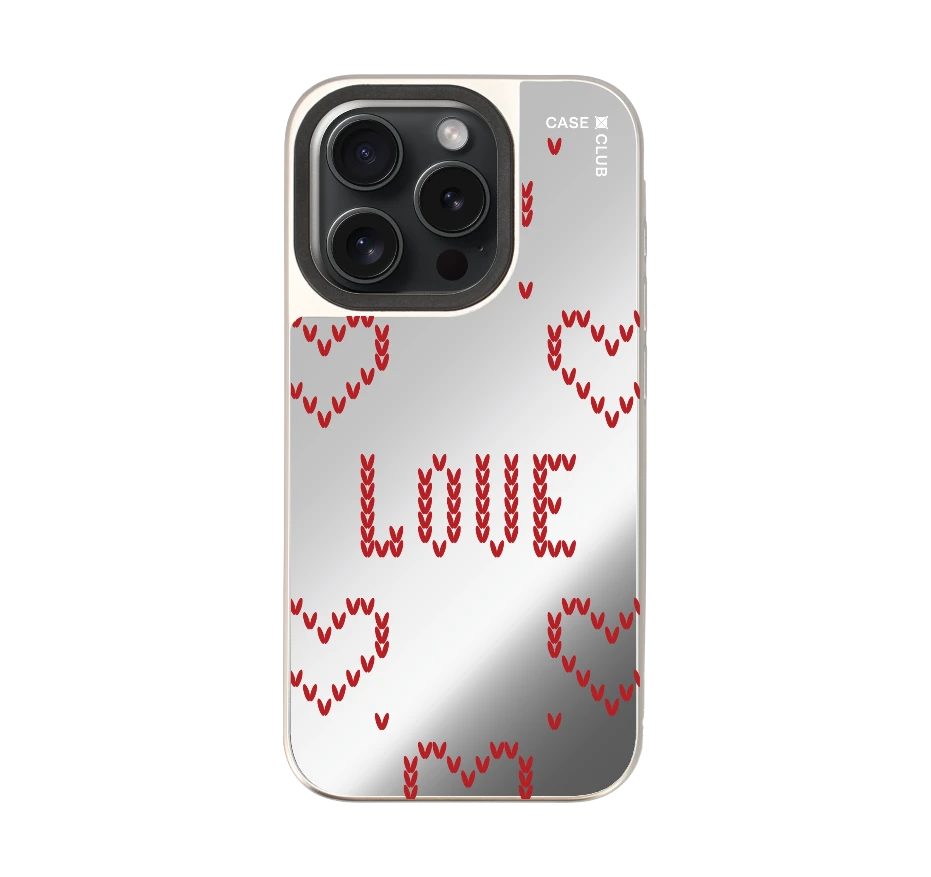 รักลายถักสีแดง