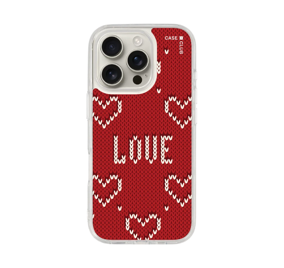 รักลายถักสีแดง