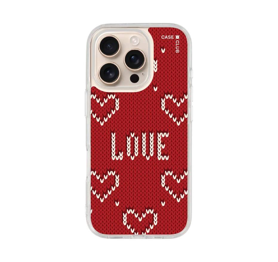 รักลายถักสีแดง