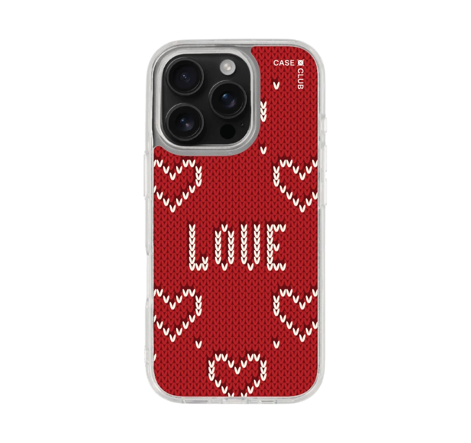 รักลายถักสีแดง