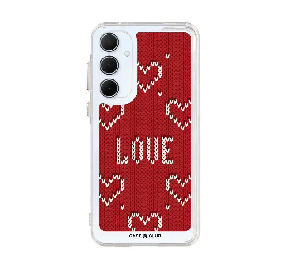 รักลายถักสีแดง