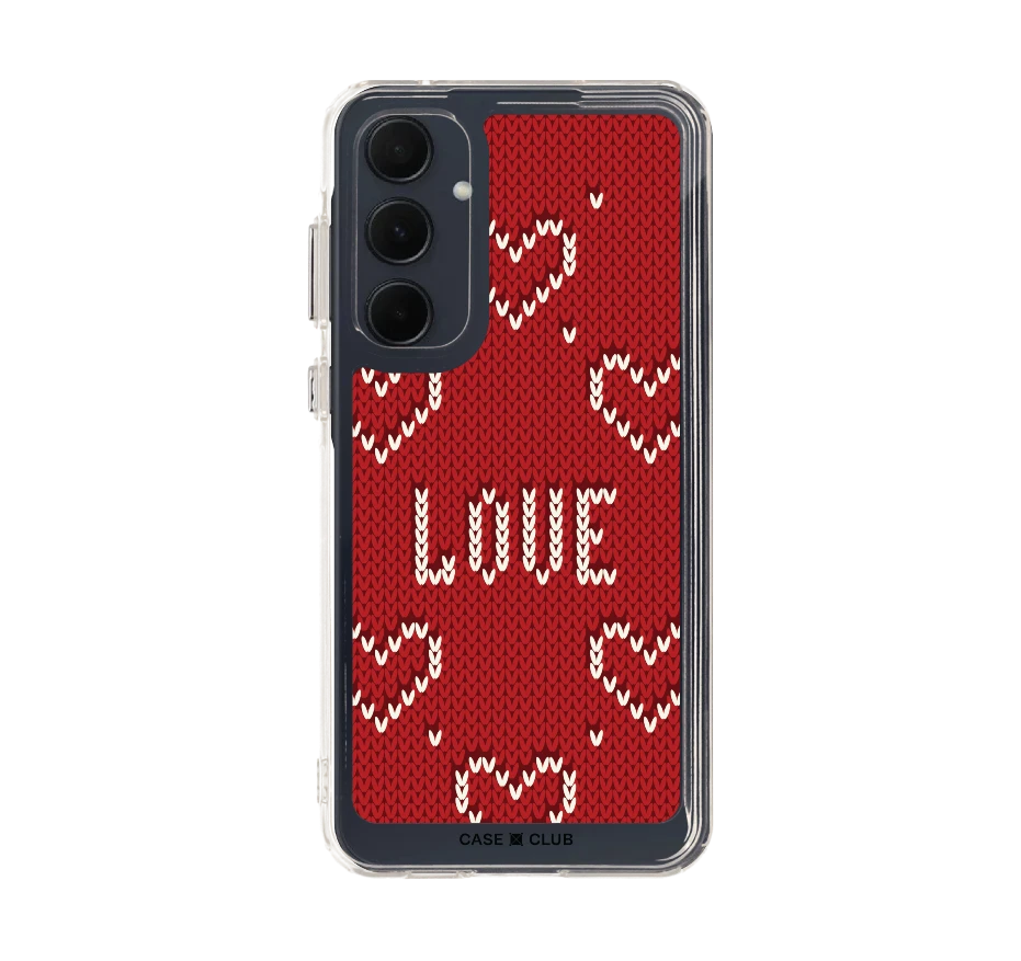 รักลายถักสีแดง