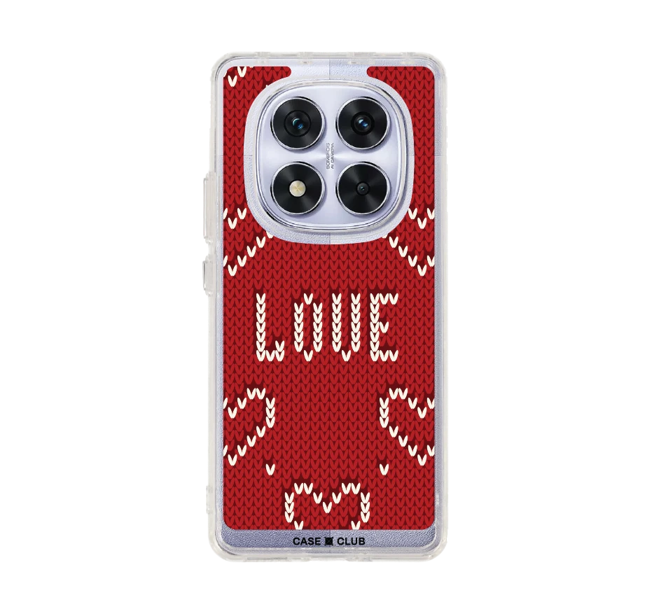 รักลายถักสีแดง