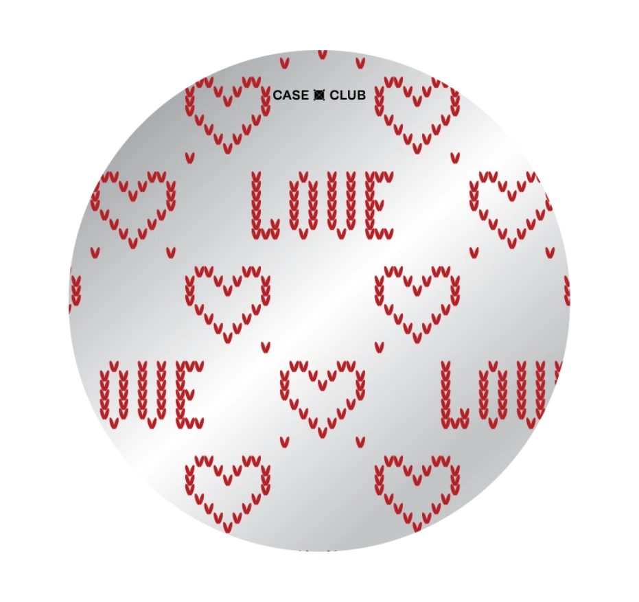 รักลายถักสีแดง