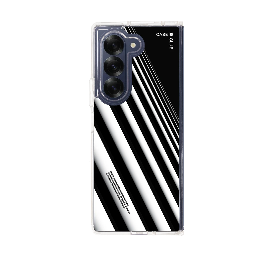 diagonal white stripes