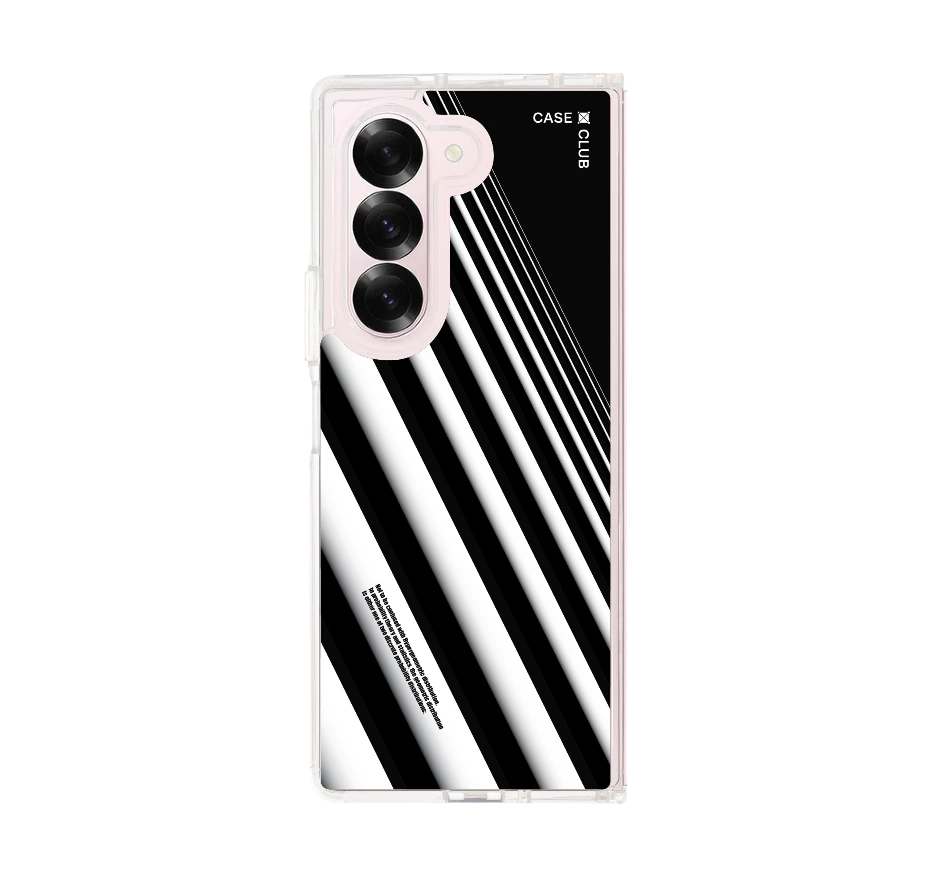 diagonal white stripes