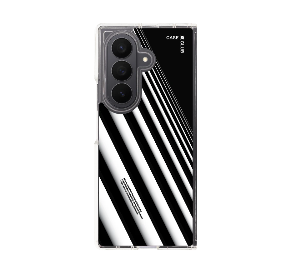 diagonal white stripes