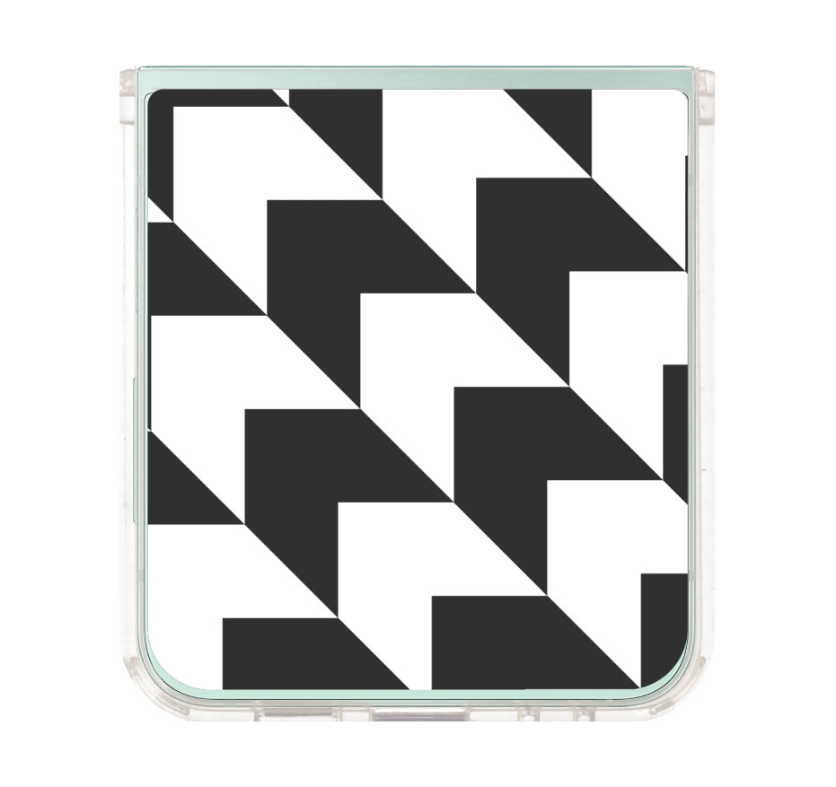 mono houndstooth