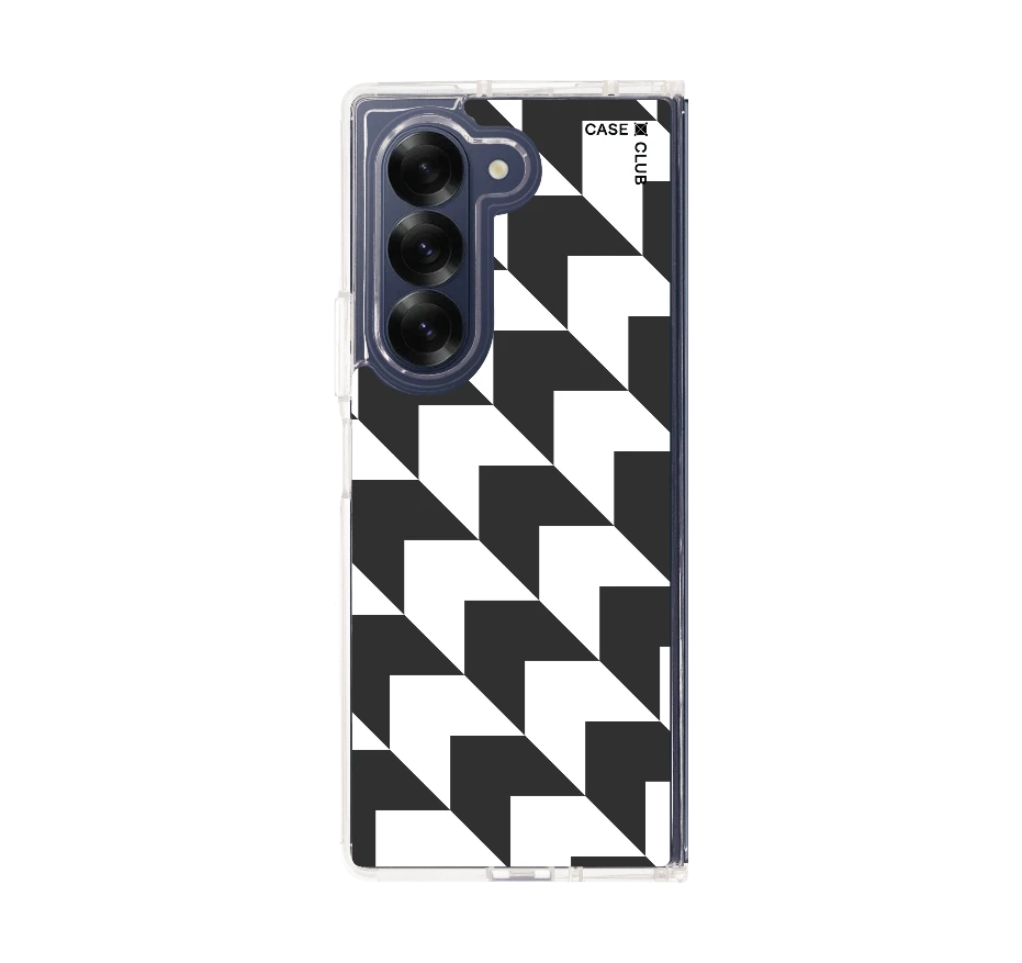 mono houndstooth