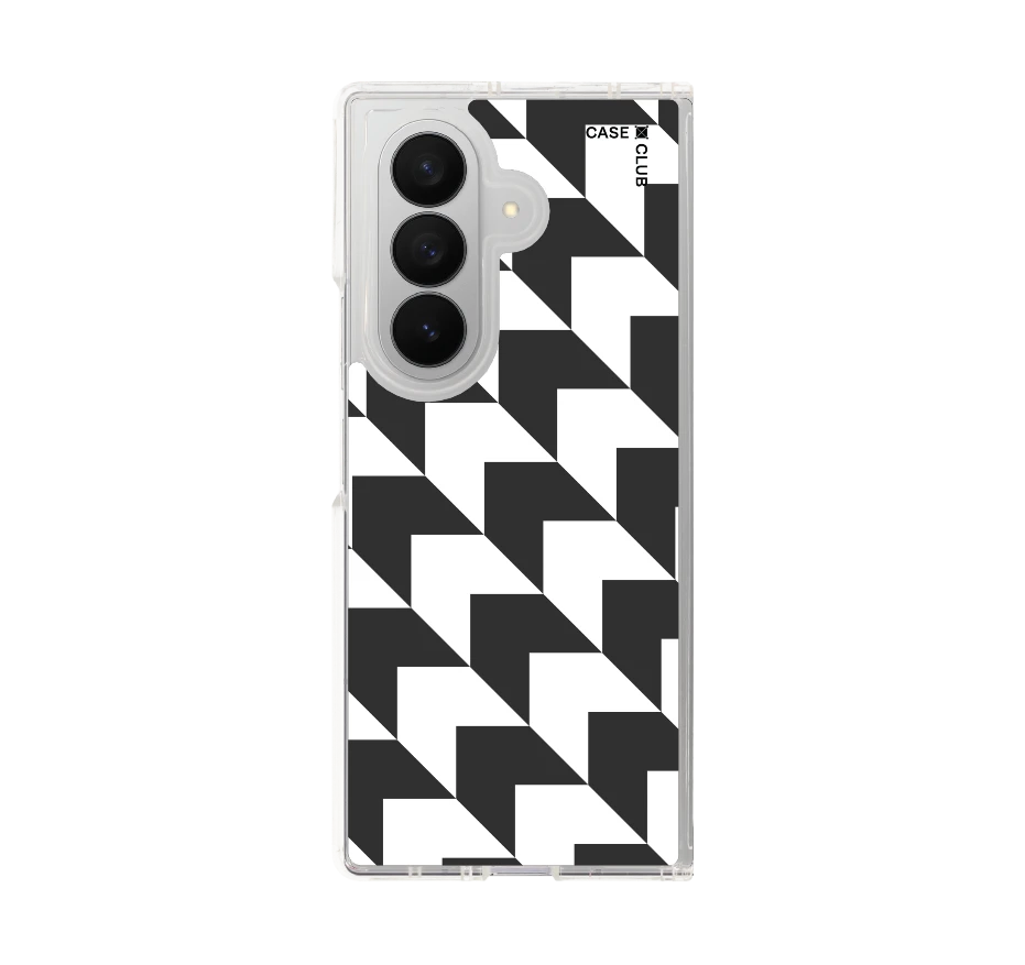 mono houndstooth