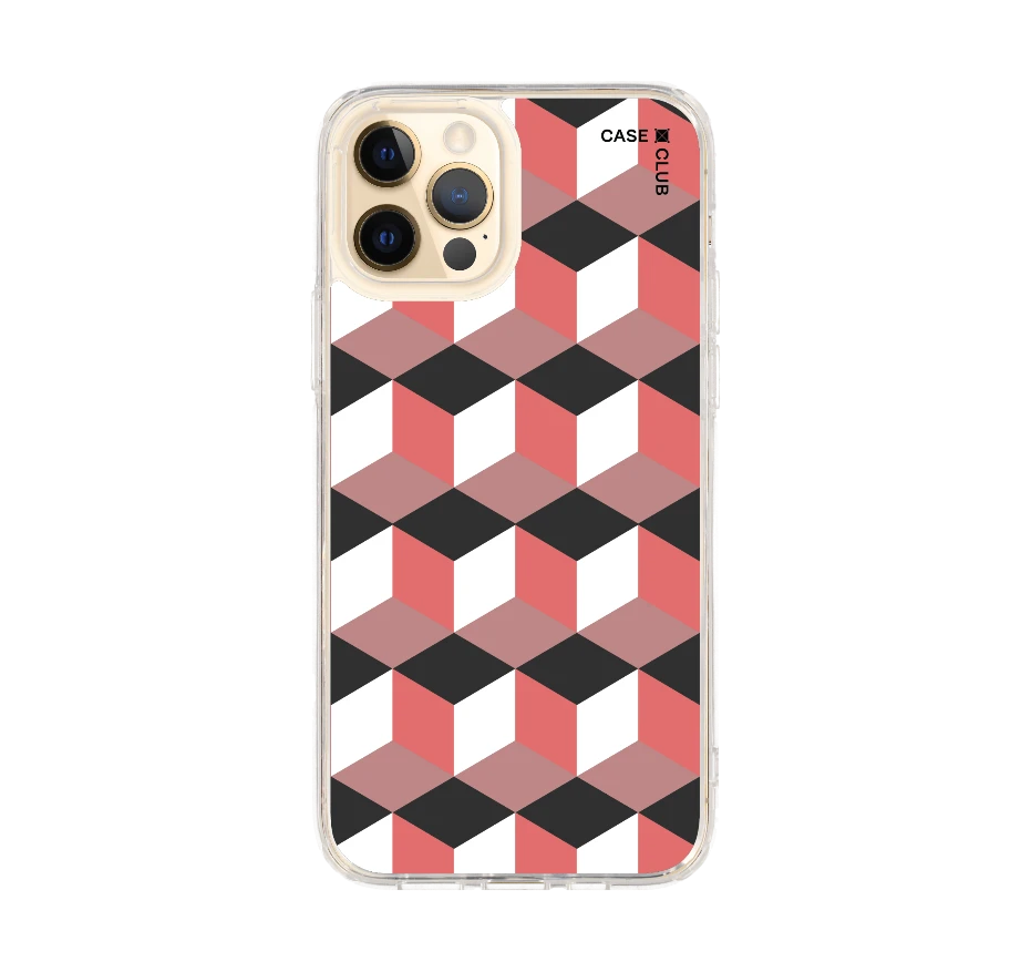 กล่องเรขาคณิตสีทับทิม