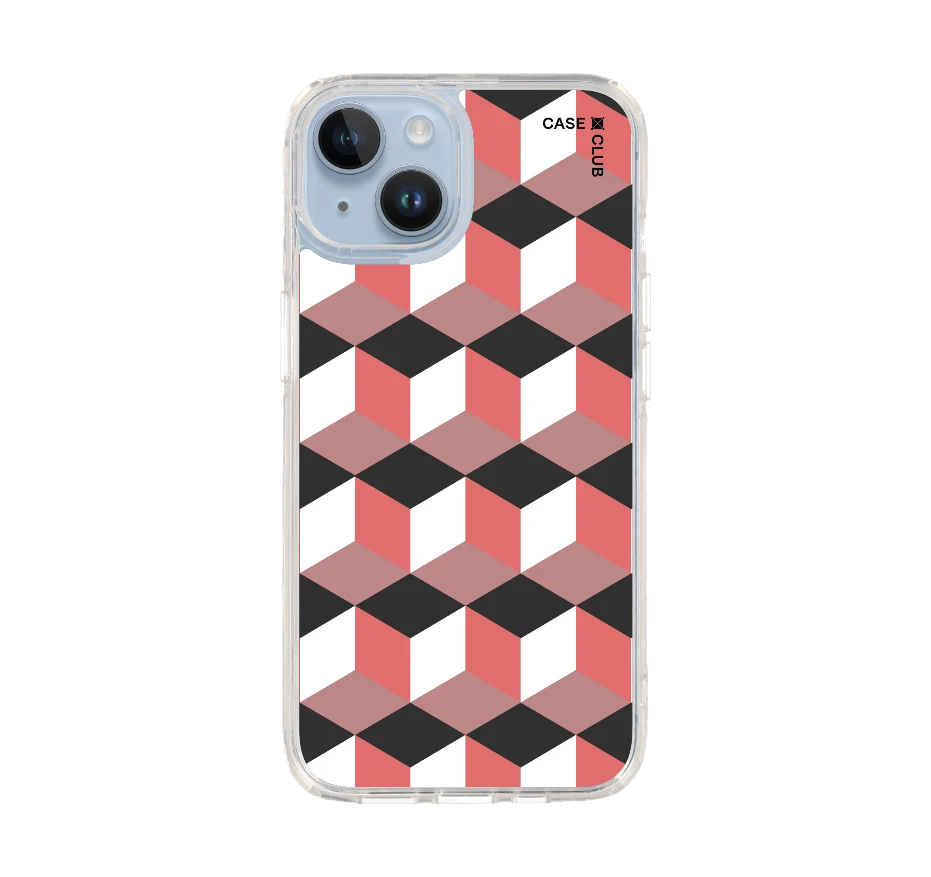 กล่องเรขาคณิตสีทับทิม