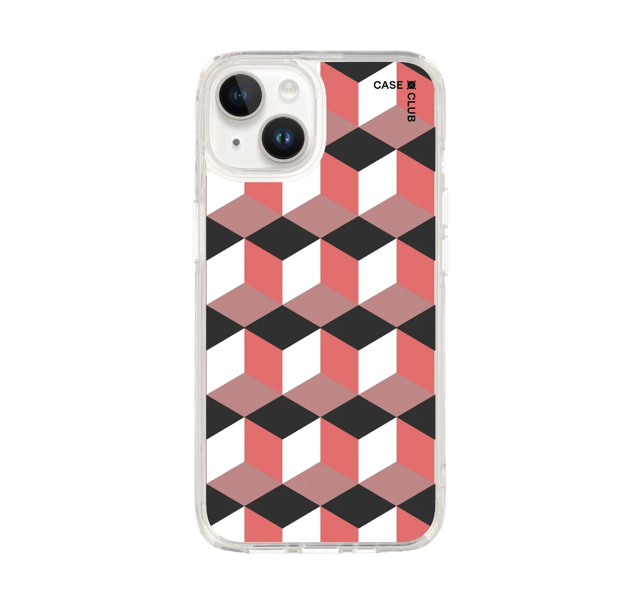 กล่องเรขาคณิตสีทับทิม