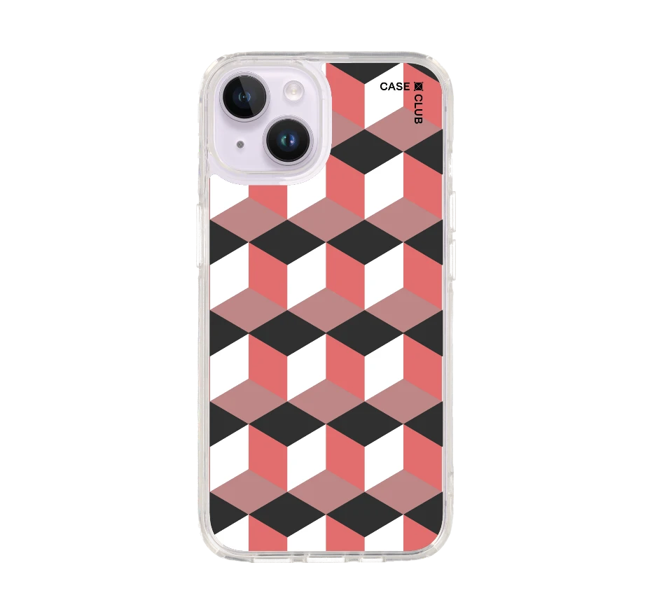 กล่องเรขาคณิตสีทับทิม