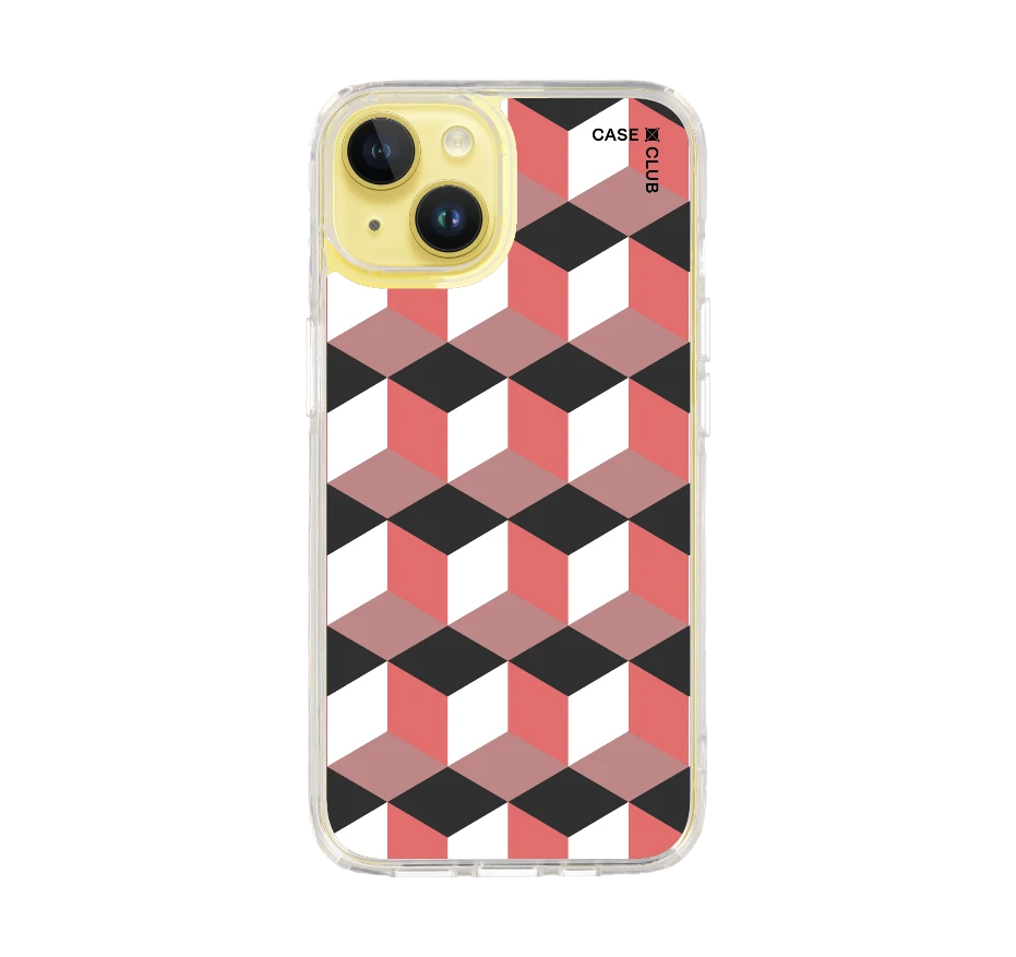 กล่องเรขาคณิตสีทับทิม