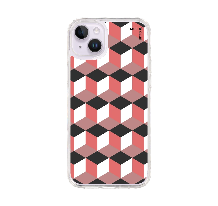 กล่องเรขาคณิตสีทับทิม