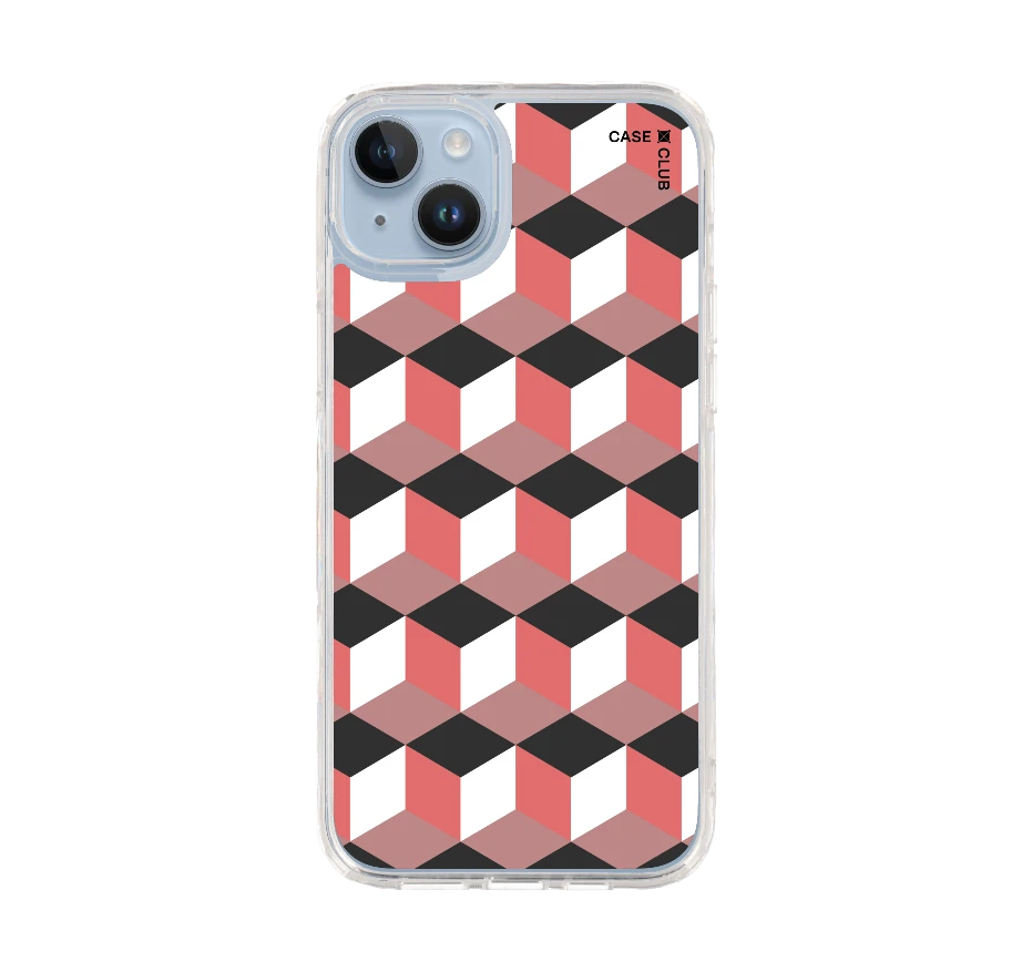 กล่องเรขาคณิตสีทับทิม