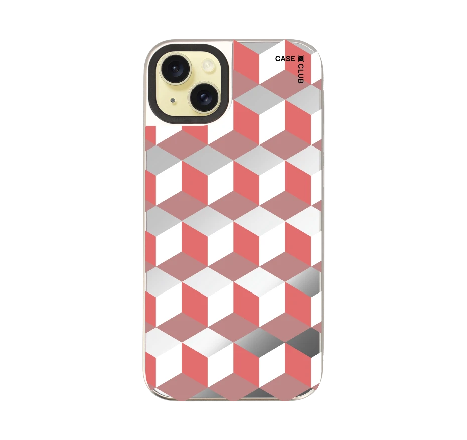 กล่องเรขาคณิตสีทับทิม