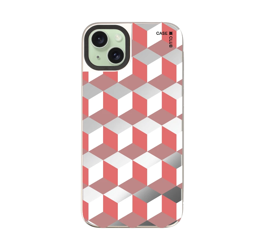 กล่องเรขาคณิตสีทับทิม