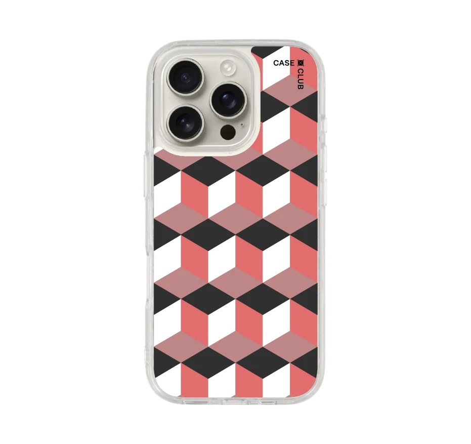 กล่องเรขาคณิตสีทับทิม