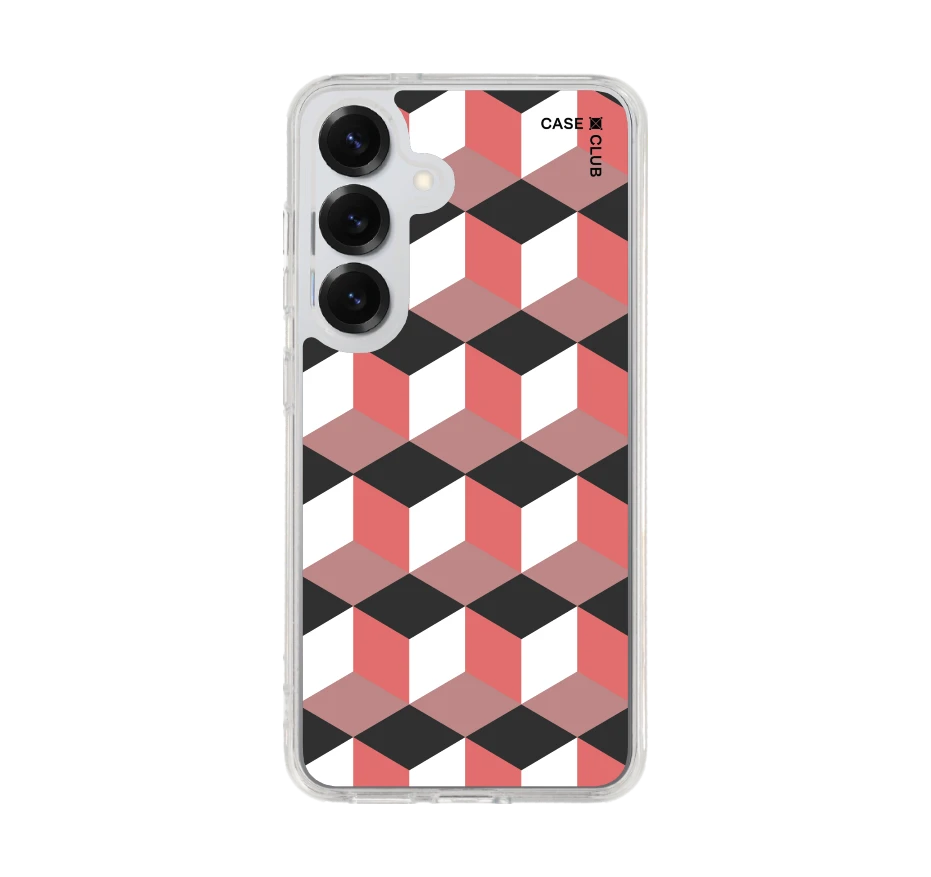 กล่องเรขาคณิตสีทับทิม