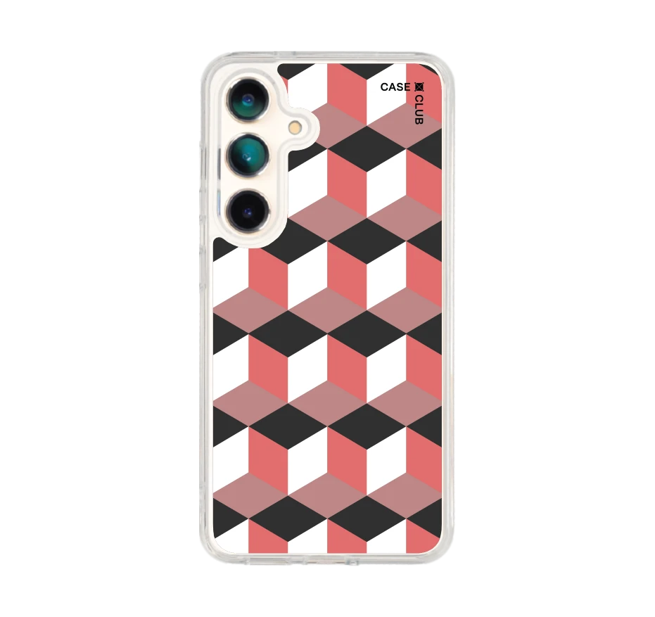 กล่องเรขาคณิตสีทับทิม