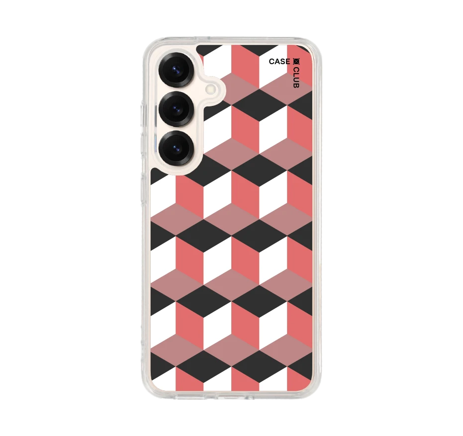 กล่องเรขาคณิตสีทับทิม