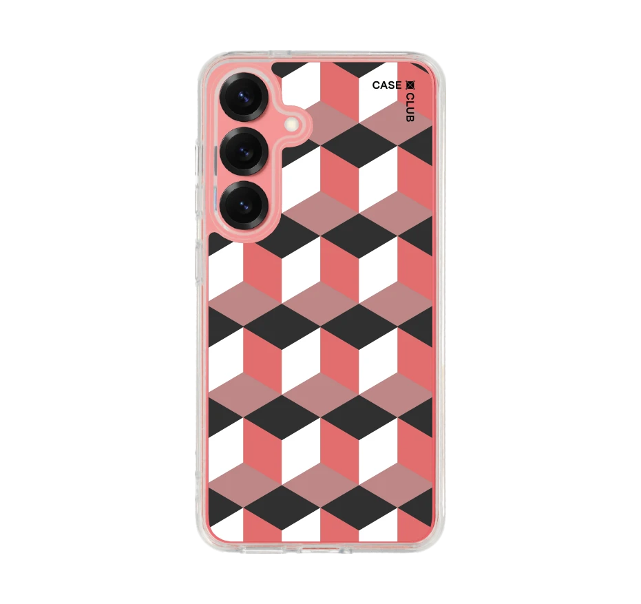 กล่องเรขาคณิตสีทับทิม