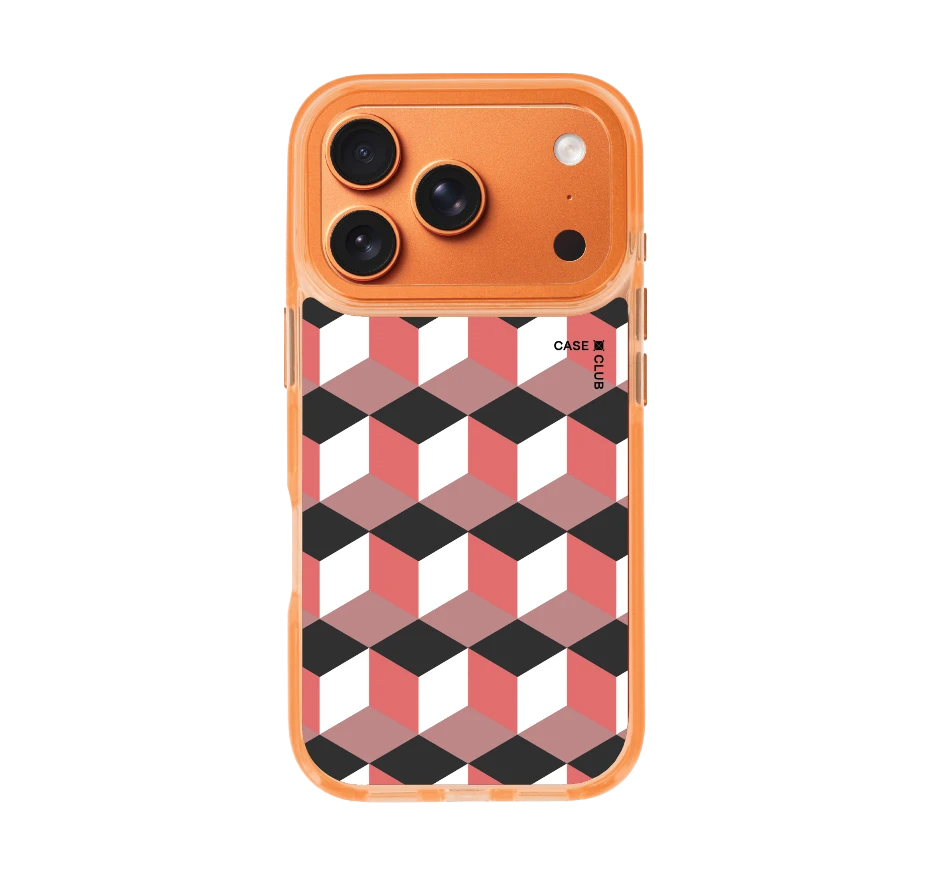 กล่องเรขาคณิตสีทับทิม