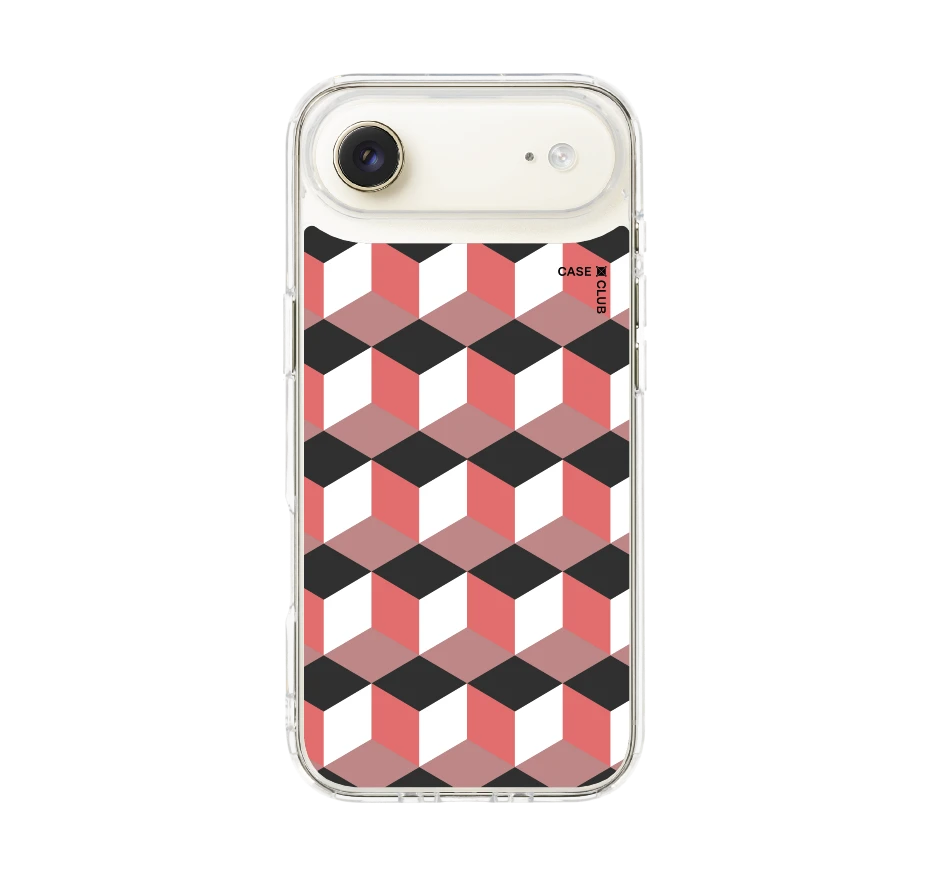 กล่องเรขาคณิตสีทับทิม