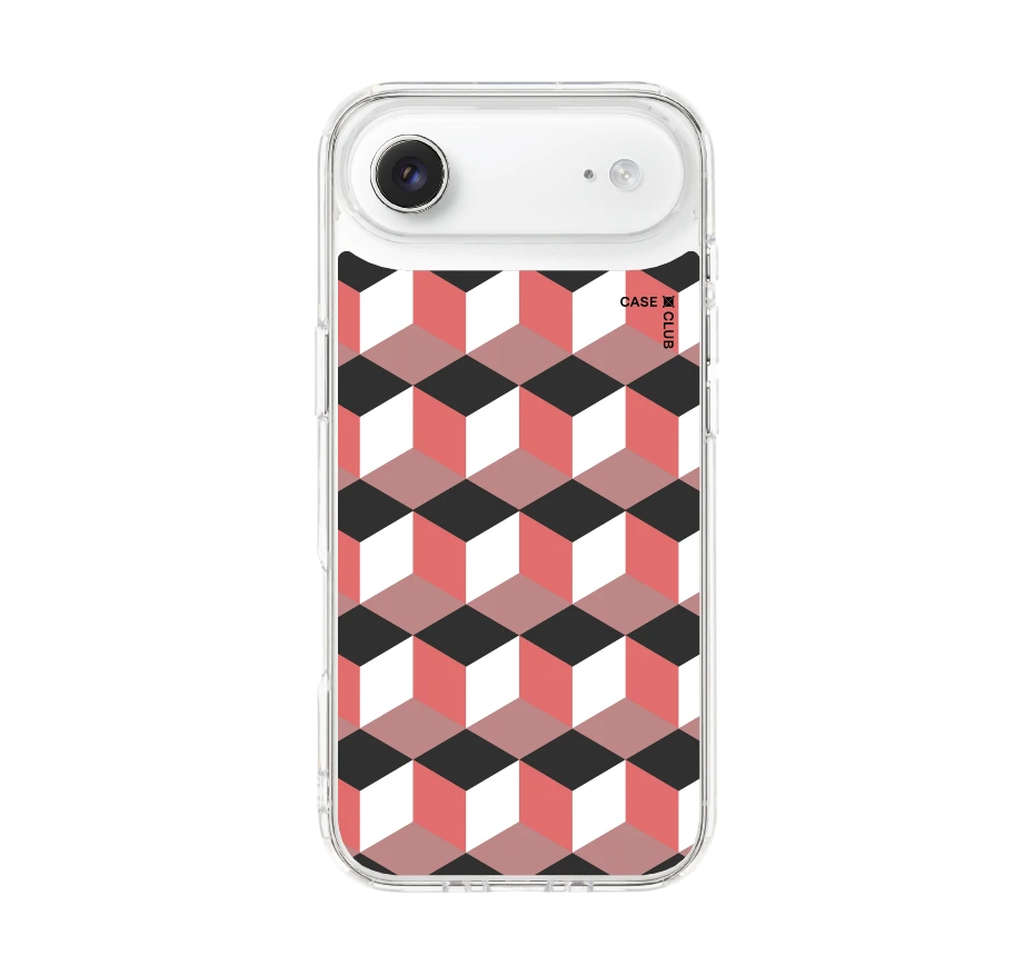 กล่องเรขาคณิตสีทับทิม