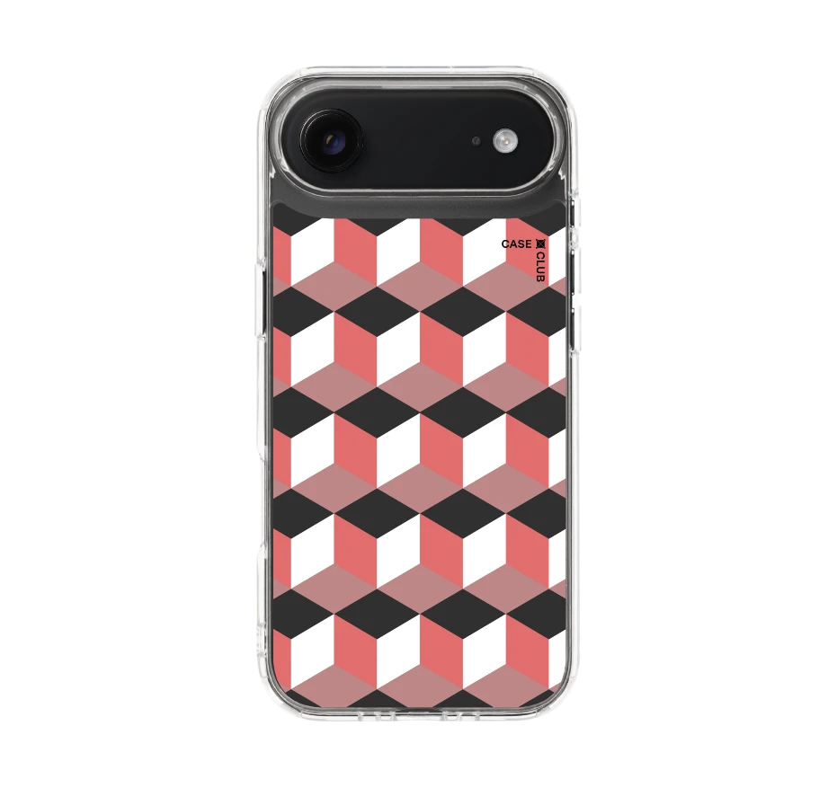 กล่องเรขาคณิตสีทับทิม