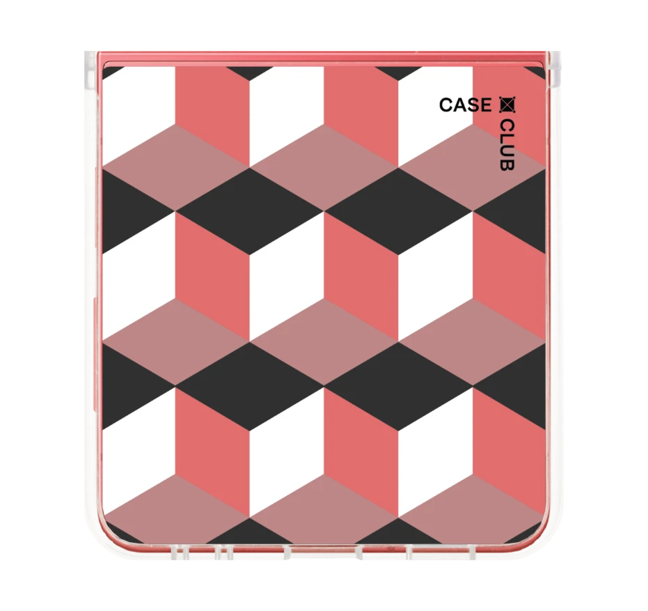 กล่องเรขาคณิตสีทับทิม