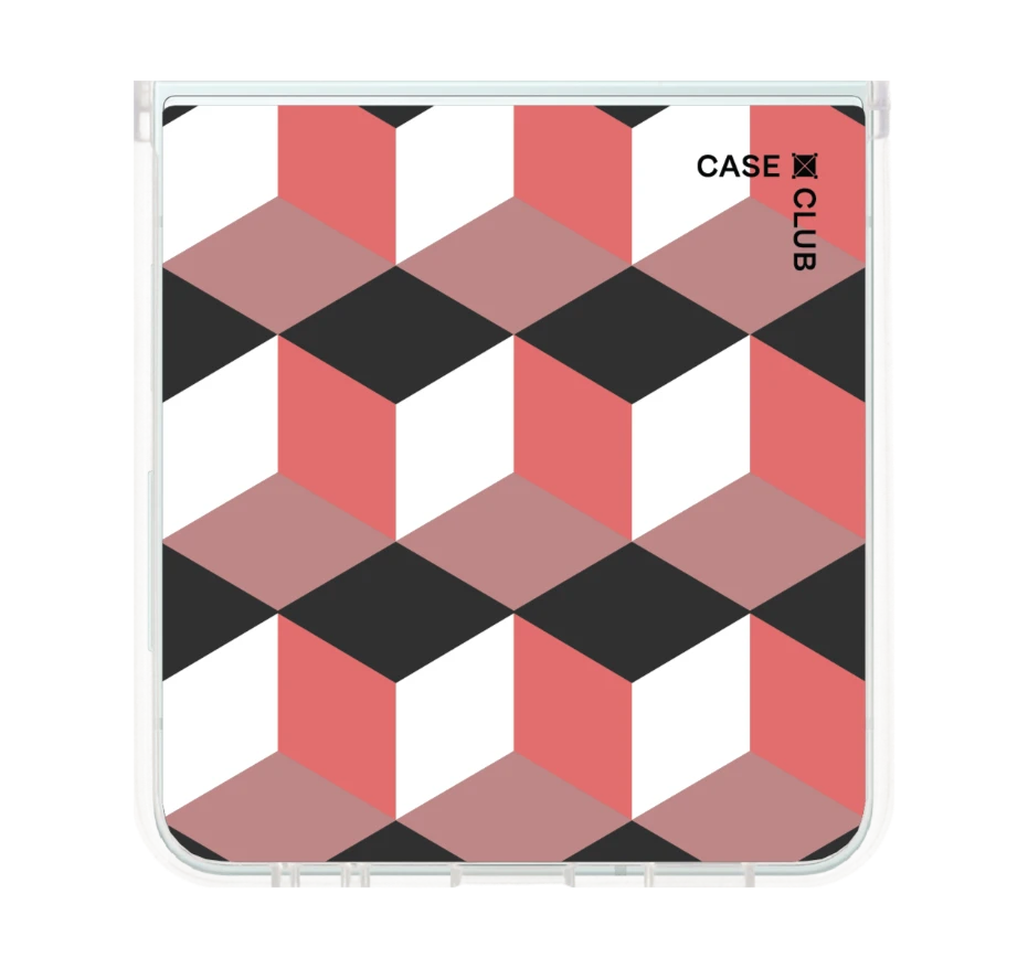 กล่องเรขาคณิตสีทับทิม